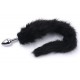 Plug Queue de Renard Fox 6 x 2.7 cm Noir 