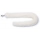 Plug avec queue Fourrure 7 x 3.4 cm Blanc 