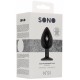 Plug anal silicone SELF MOTION 8 x 4 cm noir 