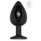 Plug anal silicone SELF MOTION 8 x 4 cm noir 