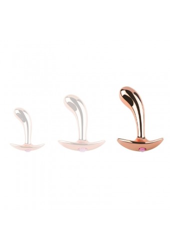 Plug bijou en métal Incurve L 12 x 3.5cm 