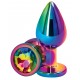 Bijou anal Rear Rainbow M 7 x 3.5cm 