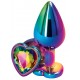 Bijou anal Heart Rainbow M 7 x 3.5cm 