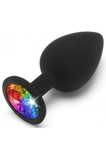 Plug bijou Rainbow L 9 x 4 cm 