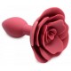 Plug Bijou Silicone Booty Blum avec Rose 7.5 x 3cm 