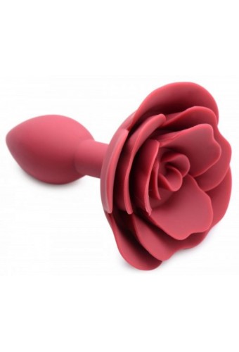 Plug Bijou Silicone Booty Blum avec Rose 7.5 x 3cm 