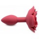 Plug Bijou Silicone Booty Blum avec Rose 7.5 x 3cm 