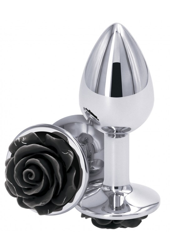 Plug Bijou Rear S 6 x 2.7cm Argenté-Noir 