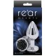 Plug Bijou REAR M 7 x 3.4cm Argenté-Noir 