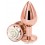Plug Bijou REAR M 7 x 3.4cm Rose-Blanc