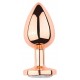 Plug Bijou anal PinkyGold S 6.5 x 2.7cm Bijou transparent 