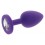 Plug Bijou Diamond Booty S 6 x 2.8cm Violet