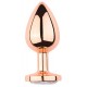 Plug Bijou anal PinkyGold M 7.5 x 3.3cm Bijou Transparent 
