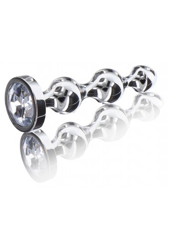 Plug Bijou Diamond Stard Beads M 10.5 x 2.5cm 