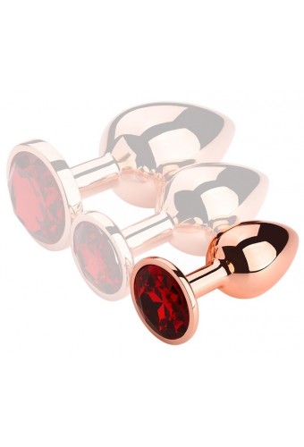 Plug Bijou anal Redgold S 6.5 x 2.7cm Bijou Rouge 