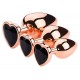 Plug Bijou Anal Gold Heart M 7 x 3.4cm Noir 