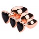 Plug Bijou Anal Gold Heart L 8 x 4.1cm Noir 