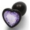 Bijou anal Heart Gem S 6 x 2.6cm Noir-Violet