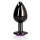 Bijou anal Heart Gem S 6 x 2.6cm Noir-Violet 