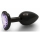 Bijou anal Heart Gem S 6 x 2.6cm Noir-Violet 