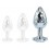 Plug Bijou IKONIK DIAMOND L 8 x 4 cm Argent