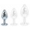 Plug Ikonik Diamond S 6 x 2.7cm Argent