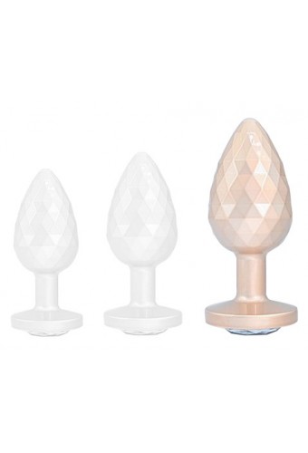 Plug Ikonik Diamond L 8 x 4 cm Beige 