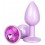 Plug Bijou Shine like a star 6 x 2.7cm Rose