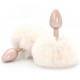 Plug Queue de Lapin Enchanting Bunnytail 5 x 2.8cm Blanc