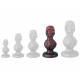 Plug Skullis L 16.5 x 7.5 cm Rouge-Noir 