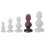 Plug Skullis L 16.5 x 7.5 cm Rouge-Noir
