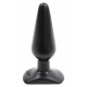 Butt Plug Smooth 12 x 3.8 cm Noir 