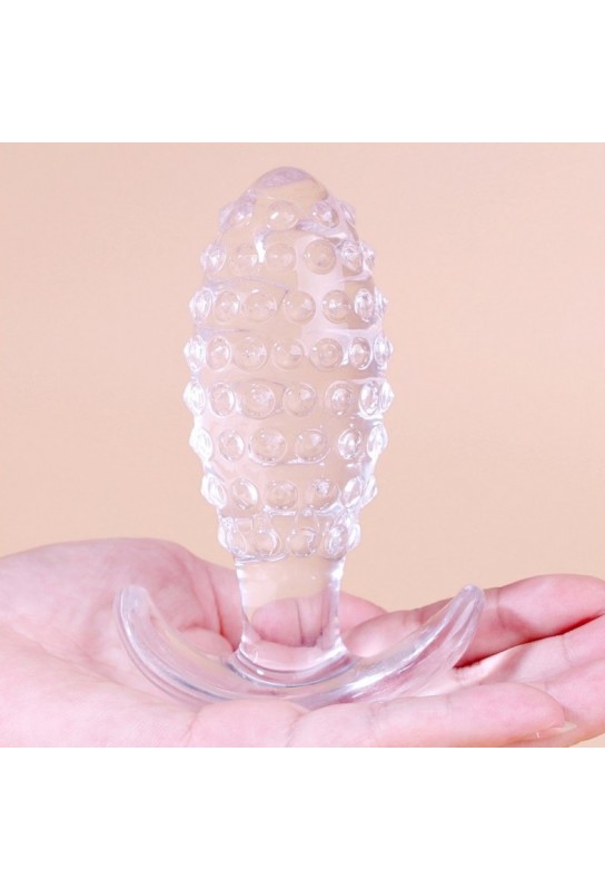 Plug Transparent Dotted Pine L 9 x 3.5cm 