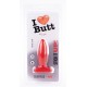 Plug Slim M I Love Butt 11 x 3.7 cm Rouge 