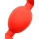 Boules anales Stretch Eggs S 43 x 4 cm Rouges 