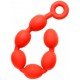 Boules anales Stretch Eggs M 45 x 5 cm Rouges 