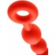 Boules anales en silicone STRETCH EGGS L 47 x 6 cm Rouges 