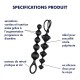 Kit de 2 chapelets Satisfyer beads - Noirs 