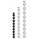 Boules Nocty S 45 x 3.6 cm Noires 