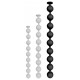 Boules Nocty L 65 x 5.5 cm Noires 
