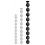 Boules Nocty L 65 x 5.5 cm Noires