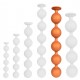 Boules anales Bulby Butt XXL 49 x 7.7 cm Orange 