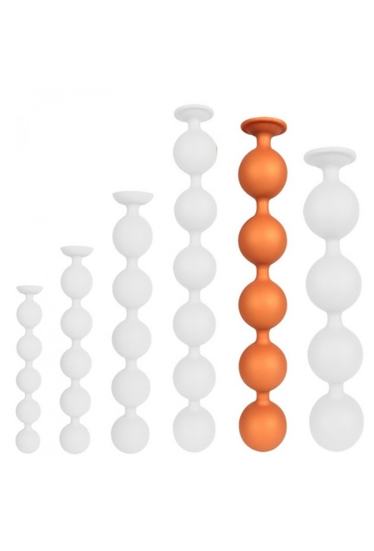 Boules anales Bulby Butt XXL 49 x 7.7 cm Orange 