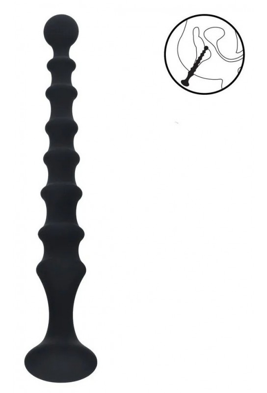 Chapelet anal Long Ribbed 23 x 3.1cm 