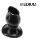 Plug Tunnel Pig-Hole noir Medium - 8 x 5.5 cm 