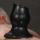 Plug Tunnel Pig-Hole noir Medium - 8 x 5.5 cm 