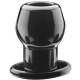 Ass Tunnel Plug Silicone Noir Large 7.6 x 6.2 cm 