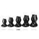 Plug Tunnel Pig-Hole noir Large - 9 x 7 cm 