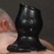 Plug Tunnel Pig-Hole noir Large - 9 x 7 cm 