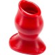 Plug Tunnel Pig-Hole rouge Small - 7 x 4.5 cm 